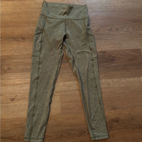 Aerie Heathered Green Leggings - Picture 1 of 5